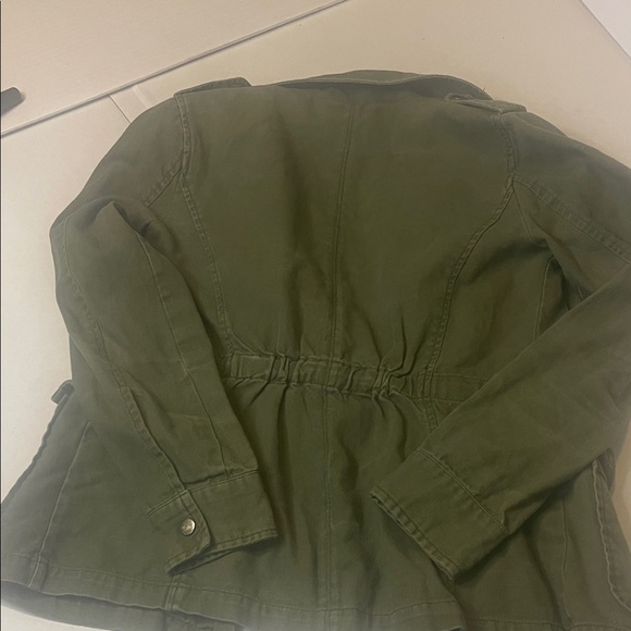 Ambiance Olive Green Jean Jacket - Picture 7 of 7
